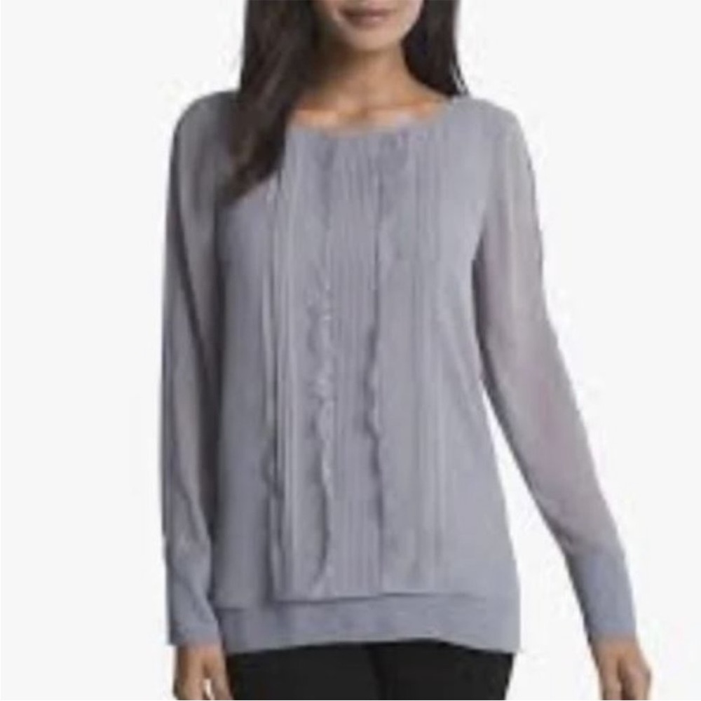 lace accent blouse